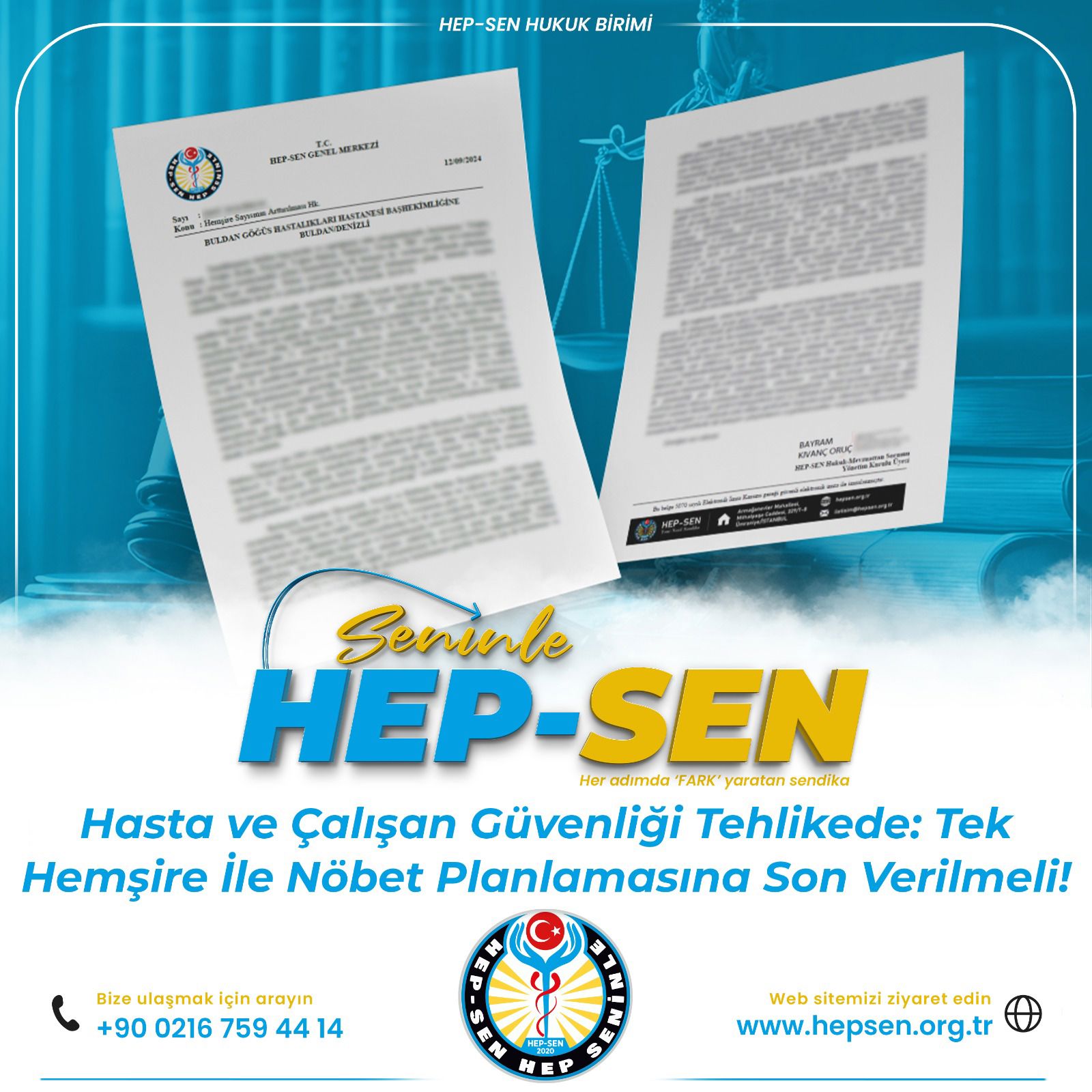 Hasta ve Çalışan Güvenliği Tehlikede Tek Hemşire ile Nöbet Planlamasına Son Verilmeli